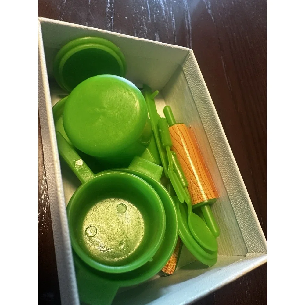 Dollhouse Plastic Cookware, Plates, Toaster, & Coffee Cups Lot